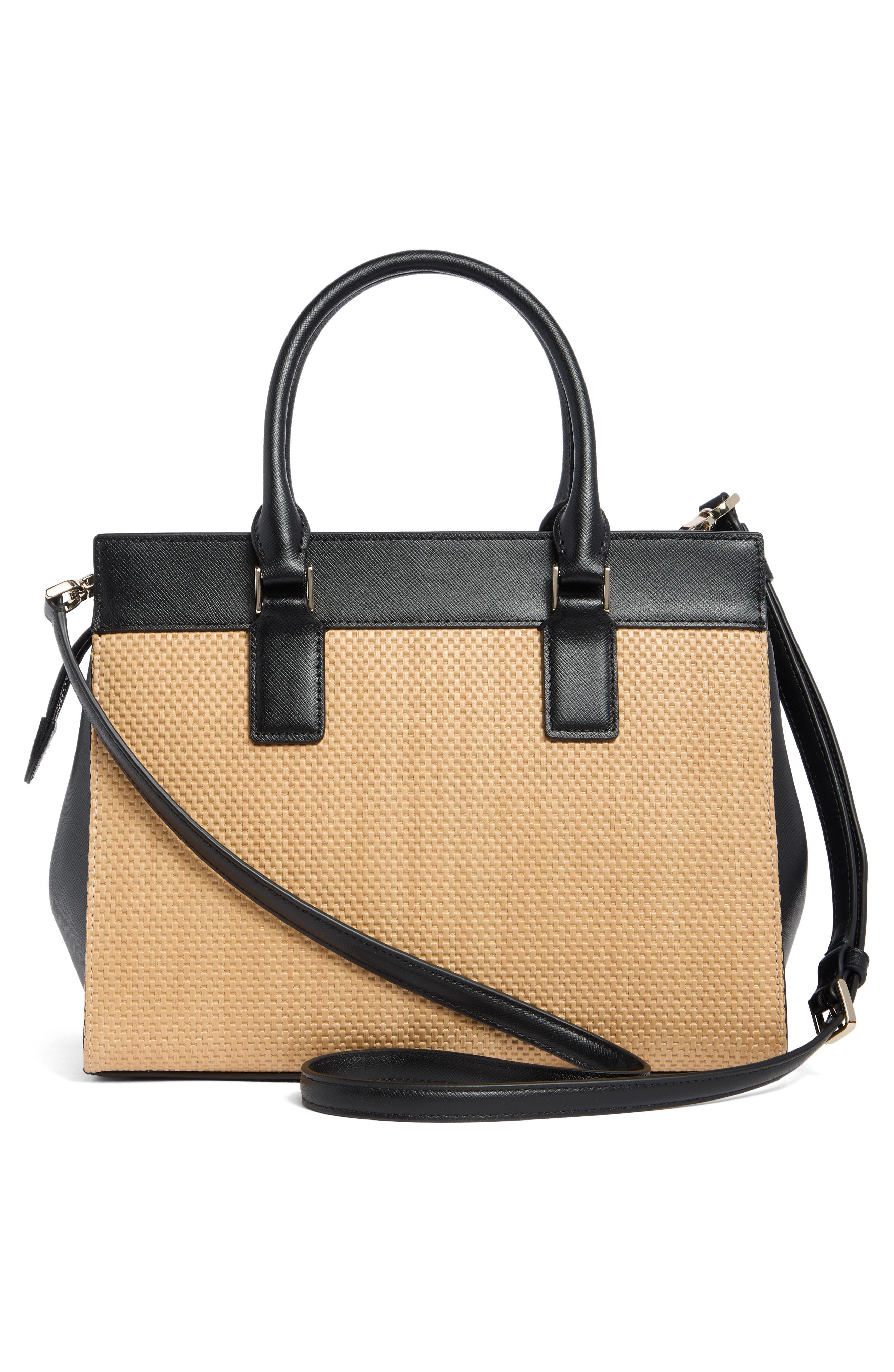 Kate Spade New York cameron medium satchel, Alternate, color, Black