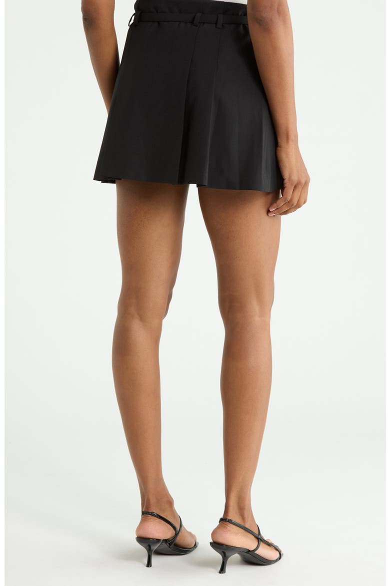 The Pleated Miniskirt, Alternate, color, BLACK
