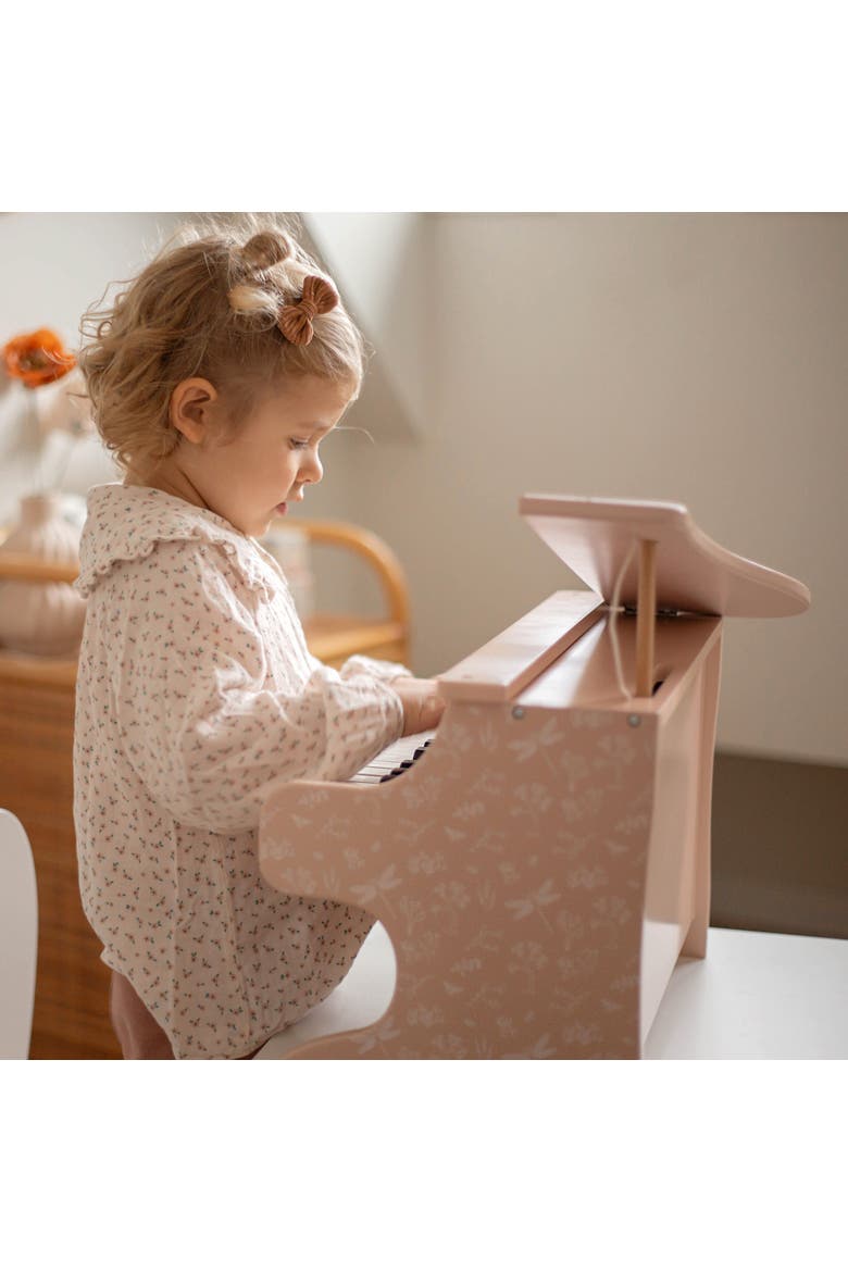 Wooden Piano Pink Musical Instrument Toy, Dragonfly & Nature,3+, Alternate, color, Multicolored