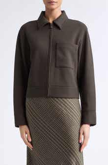 Textured Knit Zip Jacket
