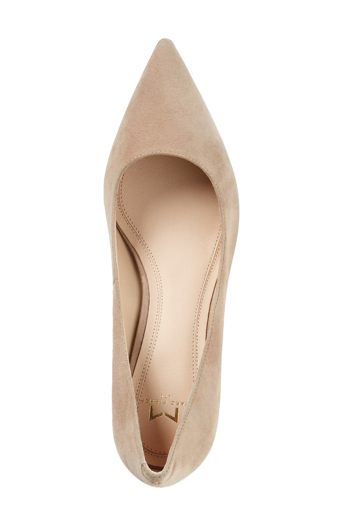Zala Block Heel Pump, Alternate, color, TAN SUEDE