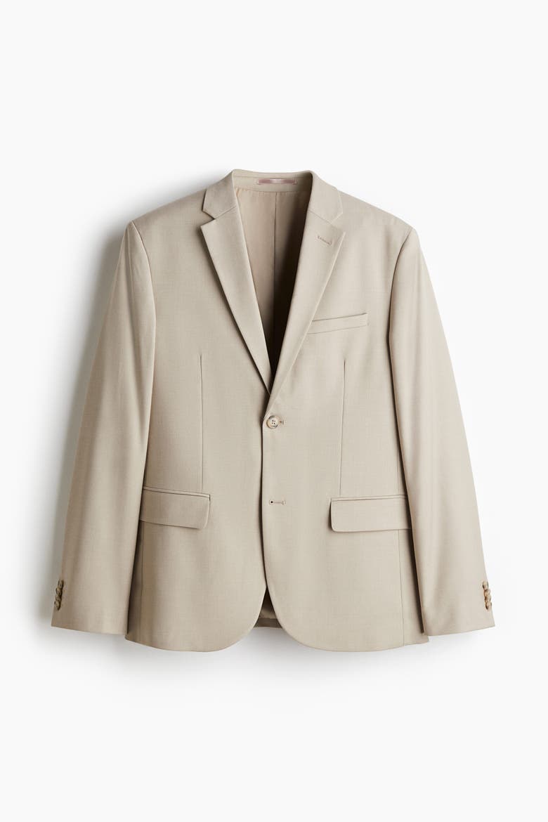 Slim-fit Jacket, Alternate, color, Beige