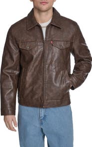 Levi's Faux Leather Trucker Jacket