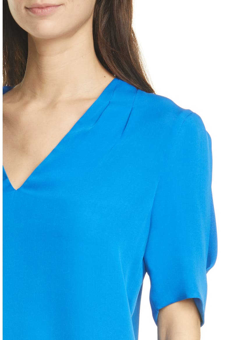 Ance Silk Blouse, Alternate, color, TILE BLUE
