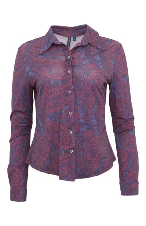 Scarlet Merino Wool Shirt