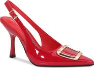 BERNESS Buckle Slingback Stiletto Pump