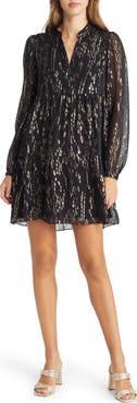 Lilly Pulitzer® Winona Long Sleeve Silk Blend Dress