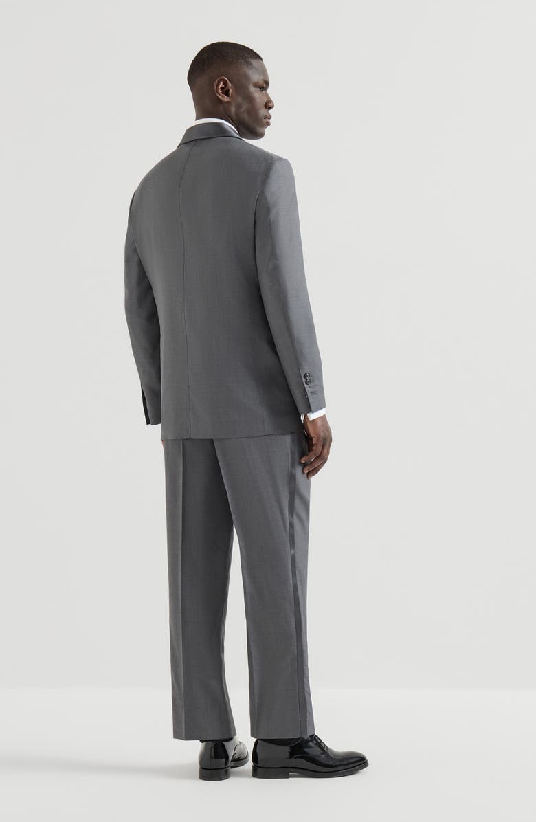 Brunello Cucinelli Tuxedo with shawl lapel, Alternate, color, Grey