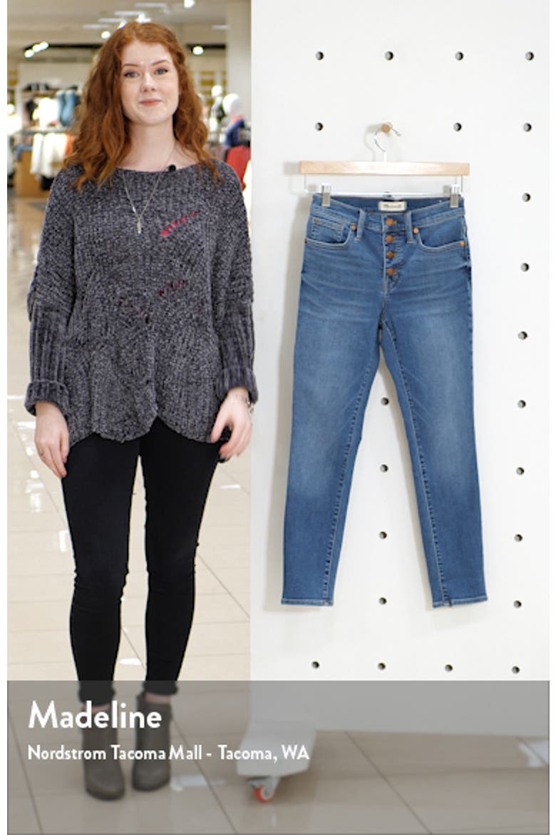 Button Front Crop Skinny Jeans video