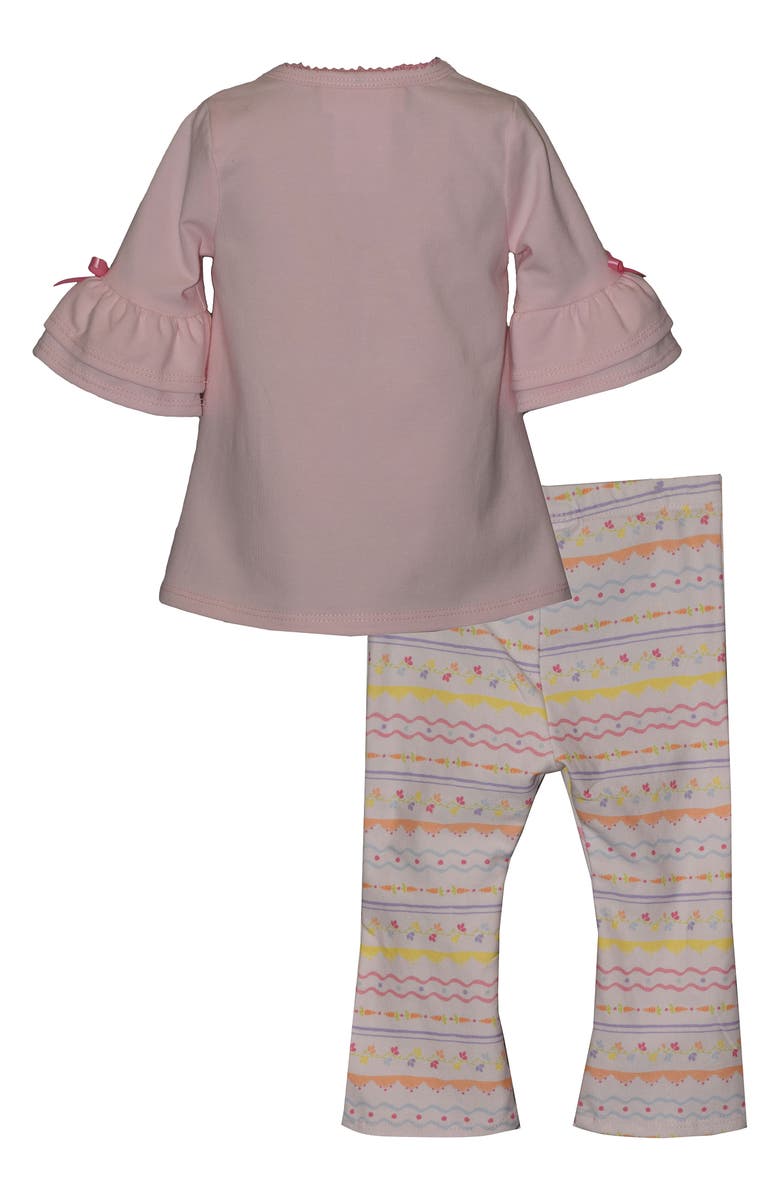 Iris & Ivy Bunny Flare Top & Leggings Set, Alternate, color, Pink