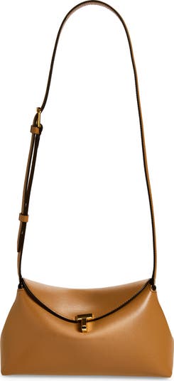 Palmellata T-Lock Leather Clutch Crossbody