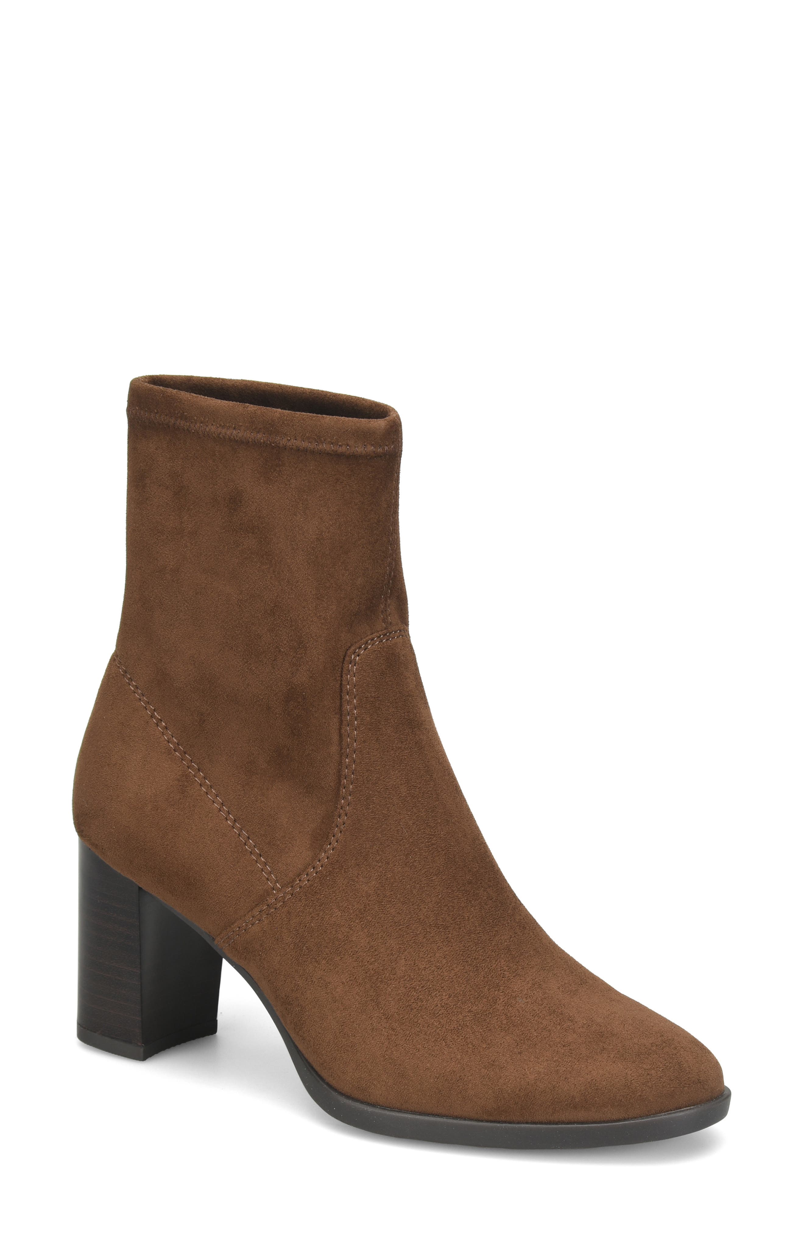Eloise Bootie, Main, color, BROWN SUEDE