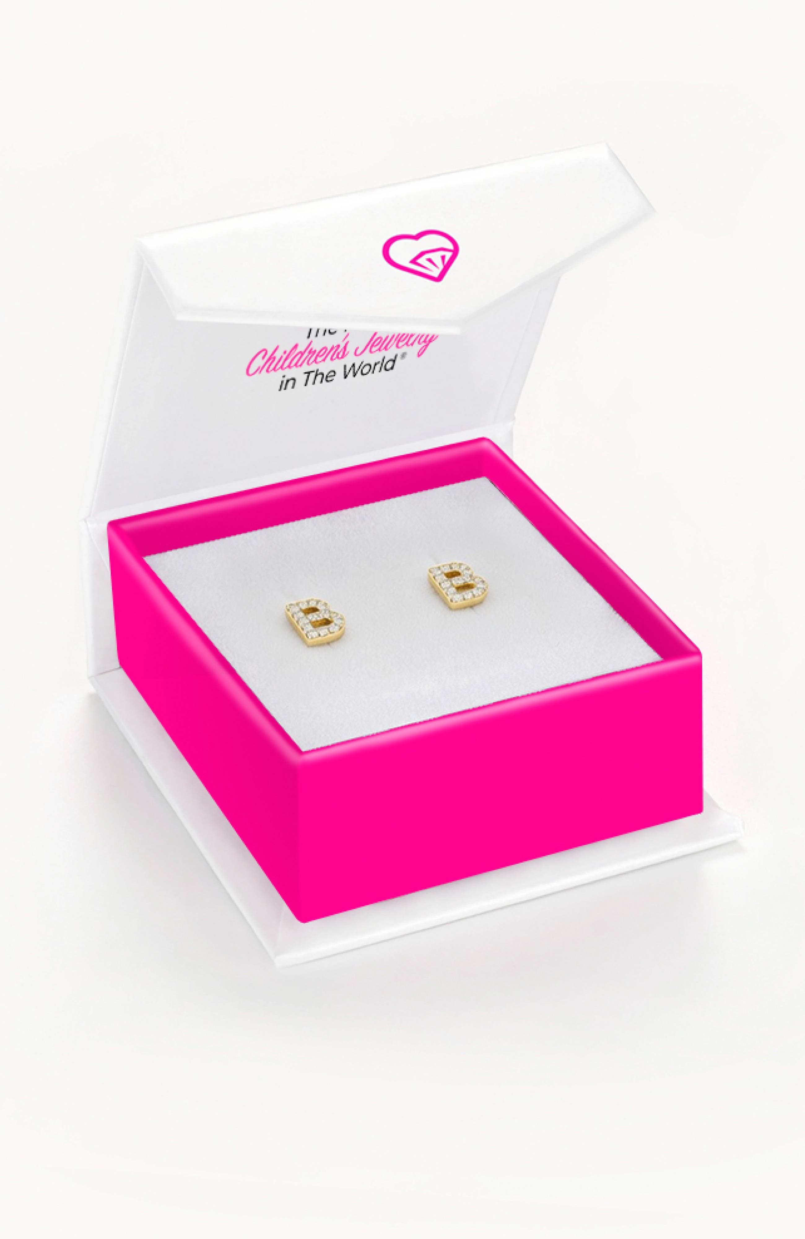 In Season Jewelry Cz Letter Initial Plated Earrings | Nordstrom