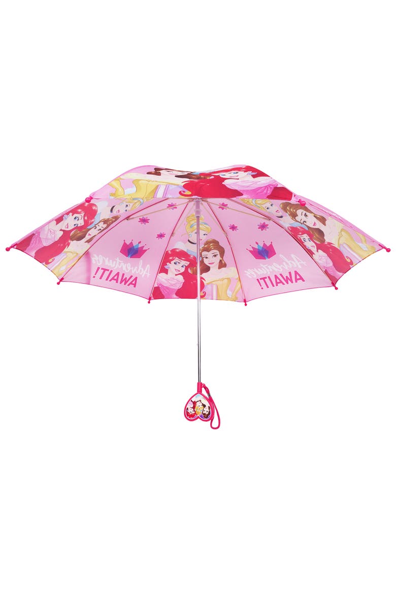 Princess "Adventures Await" Kids Umbrella, Alternate, color, PINK