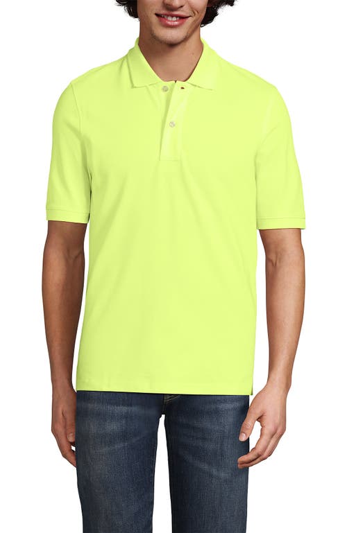 Lands' End Short Sleeve Comfort-first Mesh Polo Shirt In Yellow