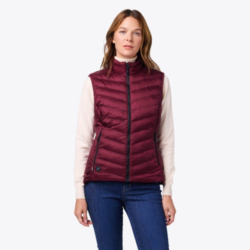 Mobile Warming Backcountry Xtera Packable Heated Puffer Vest In Burgundy