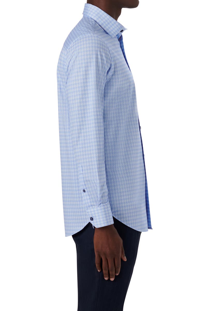 Bugatchi OoohCotton<sup>®</sup> Geometric Print Button-Up Shirt, Alternate, color, 