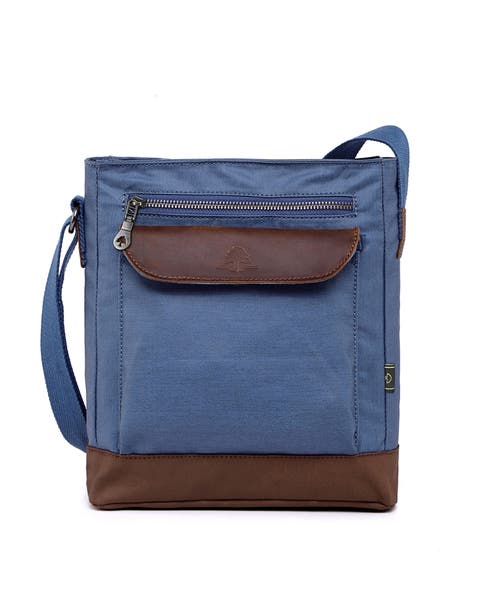 City Light Coated Canvas Flap Crossbody Bag