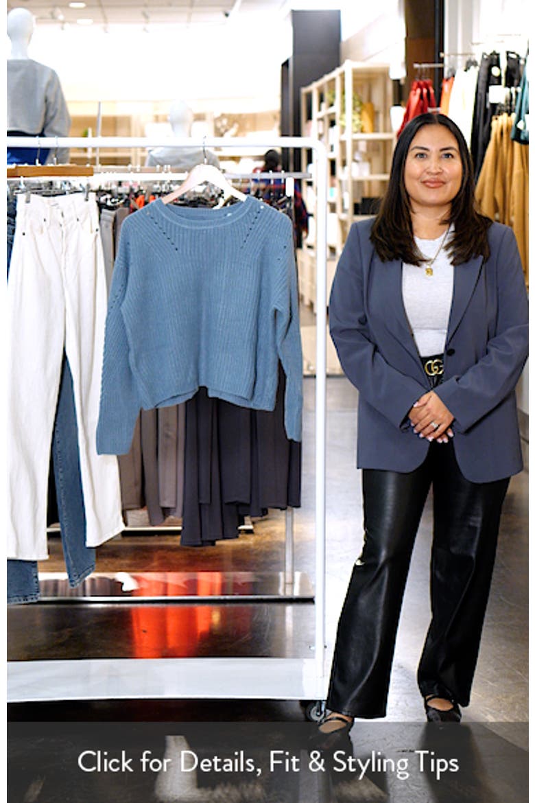 Split Back Oversize Cotton Blend Sweater video