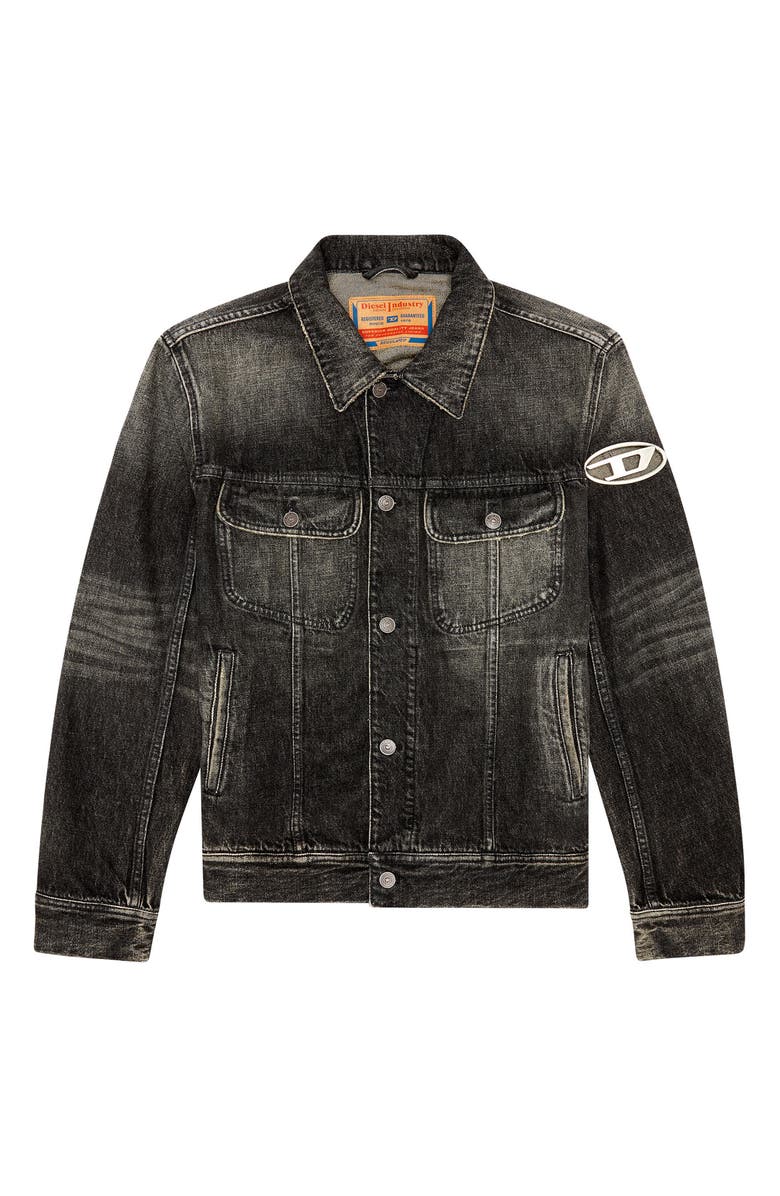 DIESEL<sup>®</sup> Barcy Denim Jacket, Alternate, color, Black