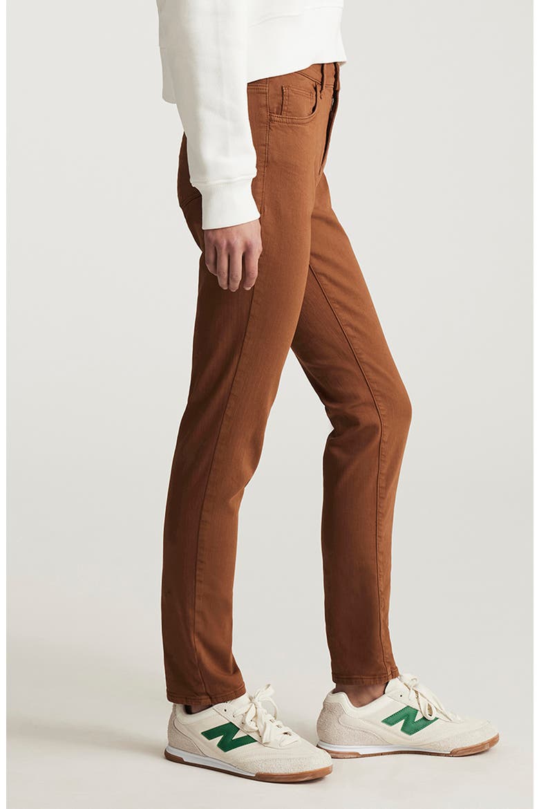Kathleen Mid Rise Slim Boyfriend Jeans, Alternate, color, CAMEL FLEX BLUE