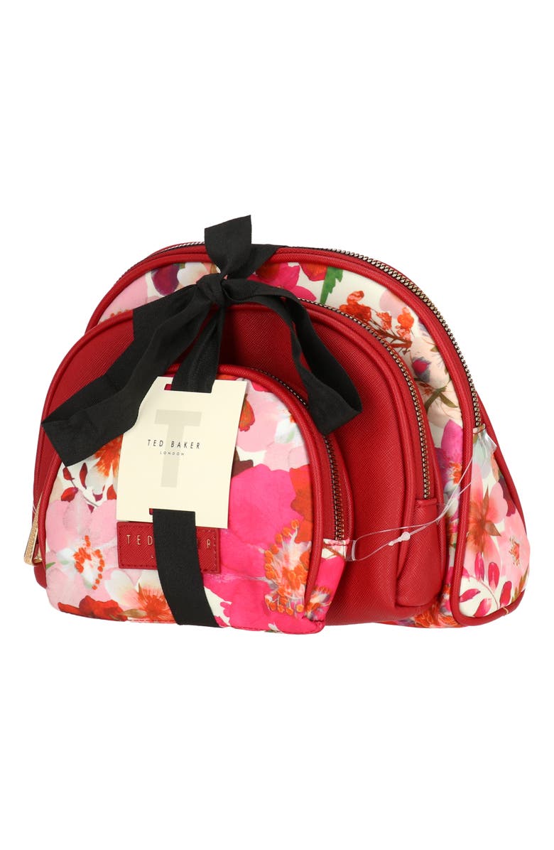 Ted Baker 3-Piece Cosmetic Bag Set, Alternate, color, 