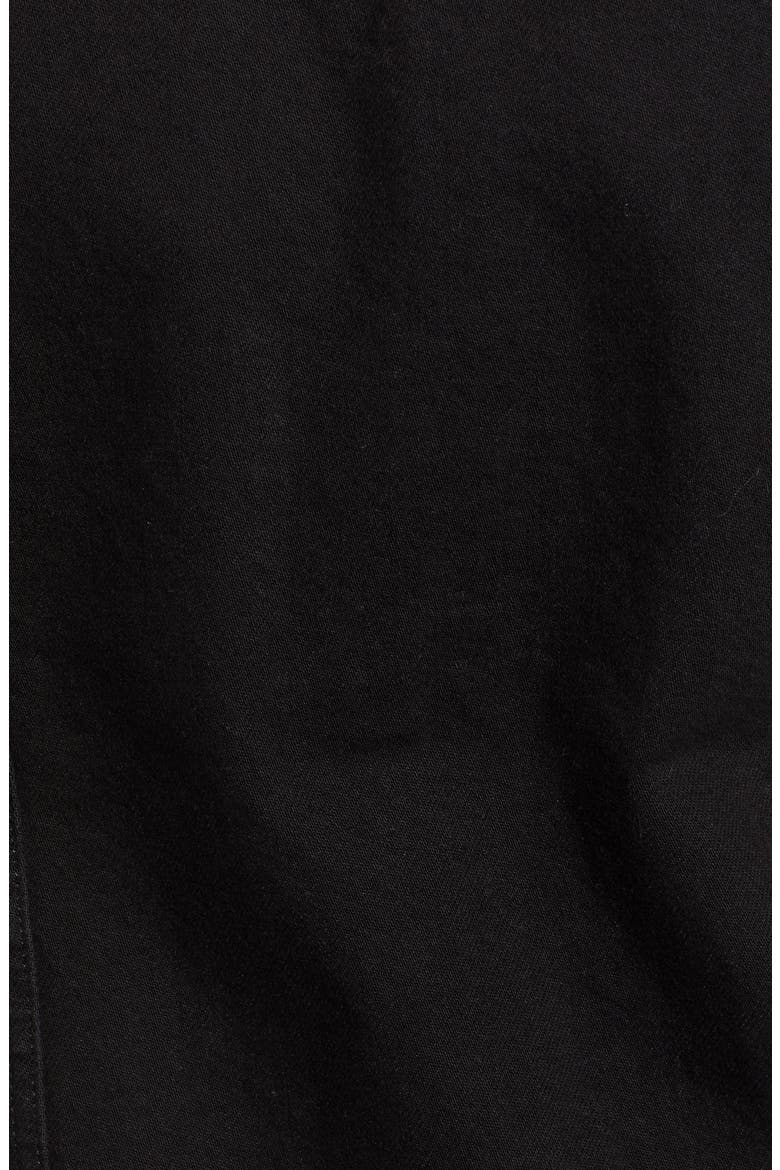 Longline Denim Vest, Alternate, color, BLACK