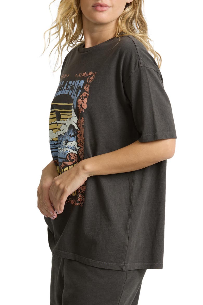 Walk With Us Cotton Graphic T-Shirt, Alternate, color, OFF BLACK