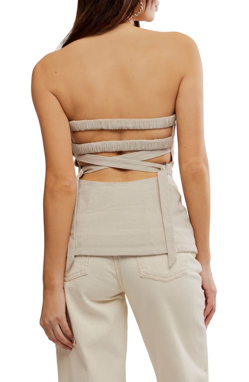 Free People Lora Tube Top In Pumice Stone