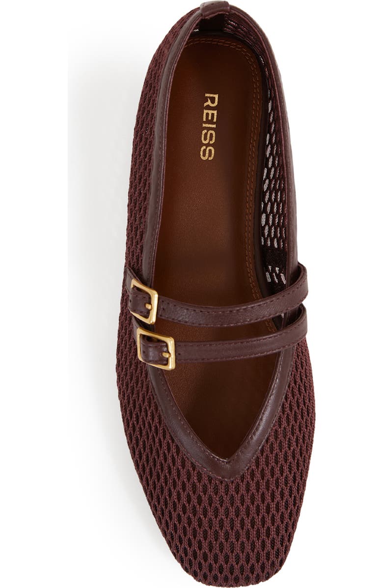 Reiss Elspeth Flat, Alternate, color, Oxblood
