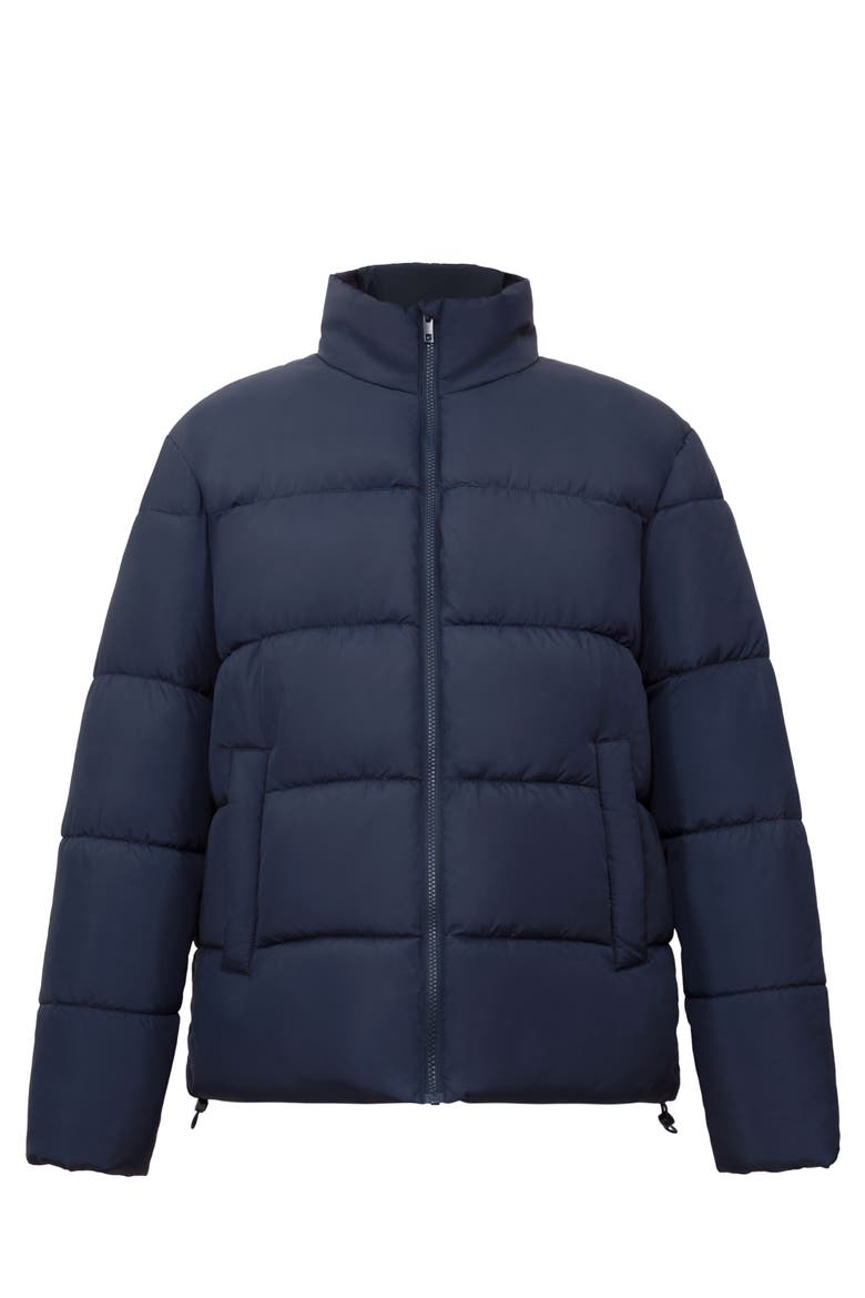 Lightweight Modern Puffer Jacket, Alternate, color, Navy