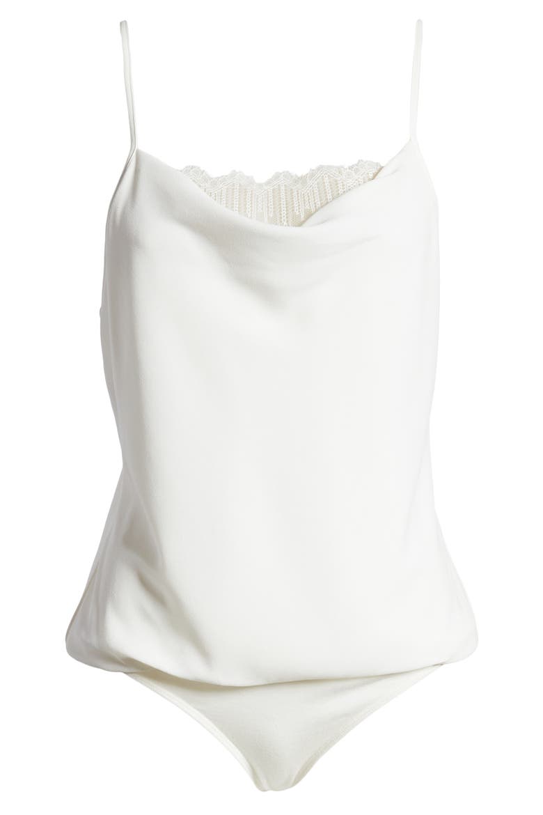 Meghan Cowl Neck Bodysuit, Alternate, color, EGGSHELL