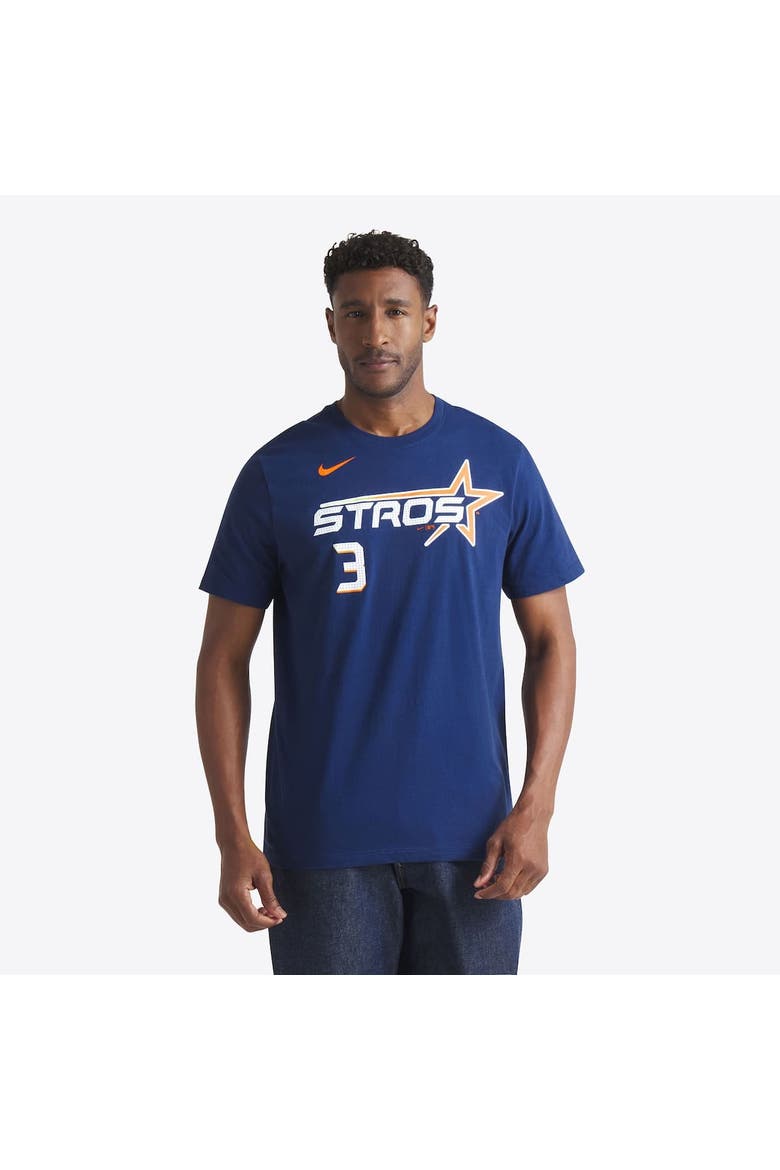 Men's Nike Jeremy Peña Navy Houston Astros 2025 City Connect Fuse Name & Number T-Shirt, Main, color, Navy