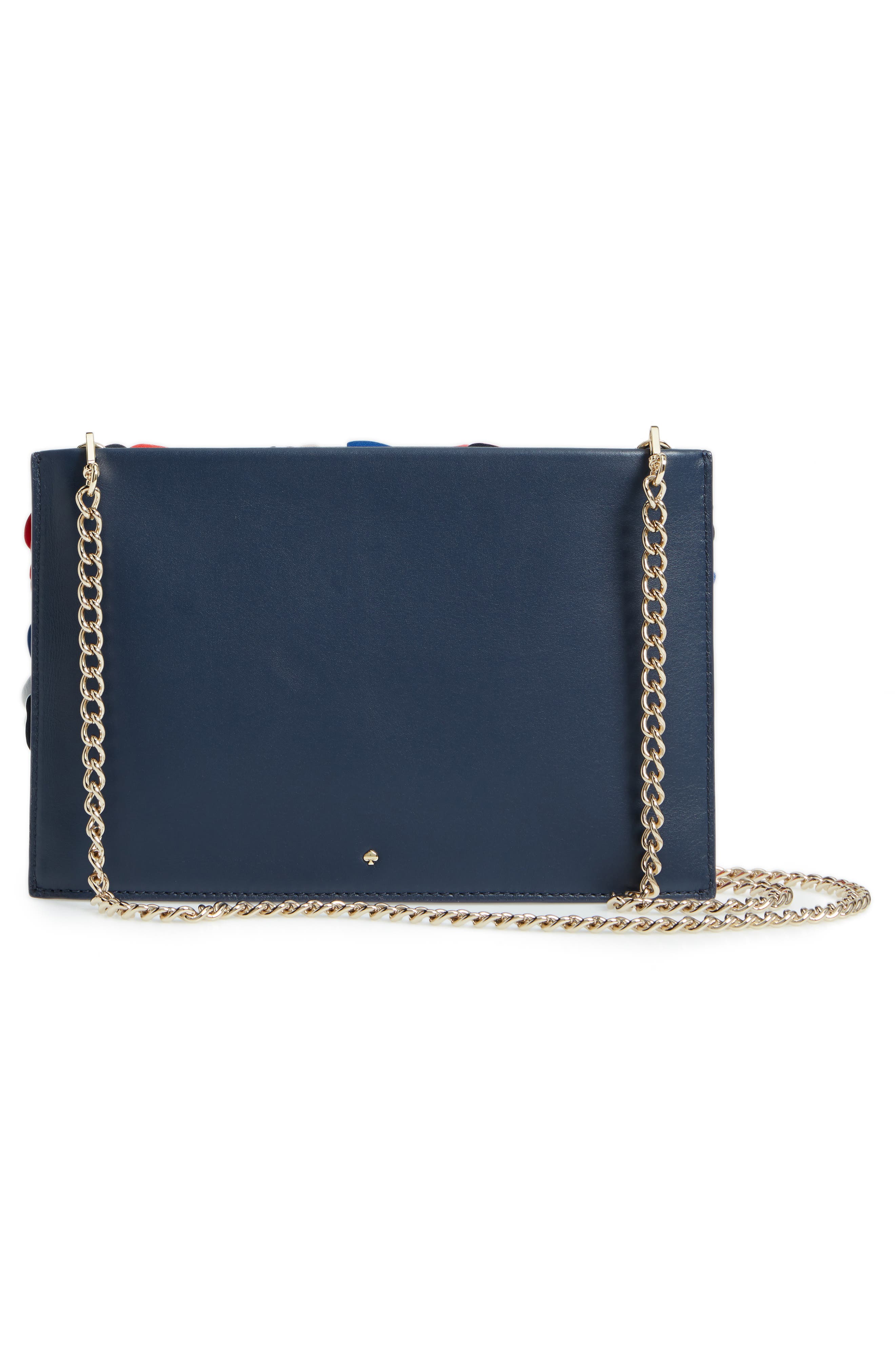 madison daisy lane - sima leather crossbody bag, Alternate, color, BLAZER BLUE MULTI