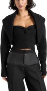 Manière De Voir Emya 2-in-1 Knit Shrug With Twisted Bandeau Top