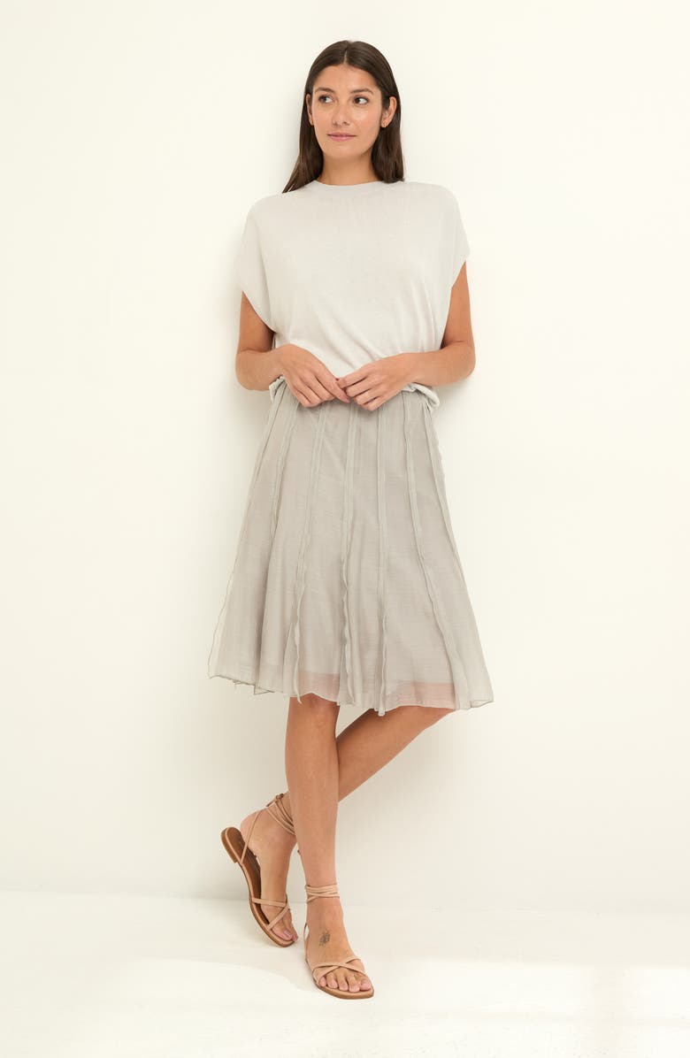 NIC+ZOE Cocoon Sweater, Alternate, color, Silver Wisp