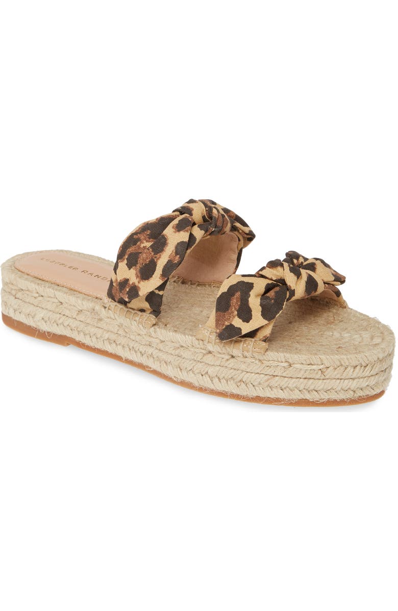 Loeffler Randall Daisy Knot Espadrille Slide Sandal, Main, color,