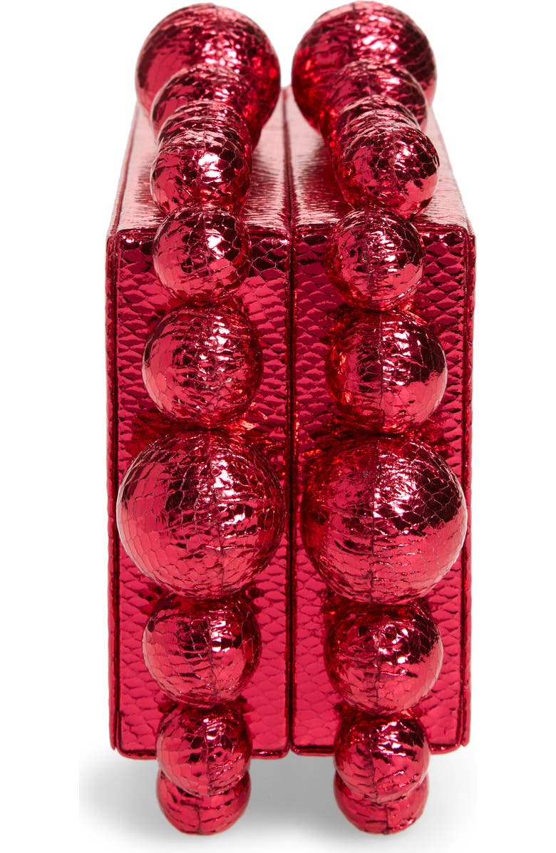 Cult Gaia Eos Beaded Leather Box Clutch, Alternate, color,