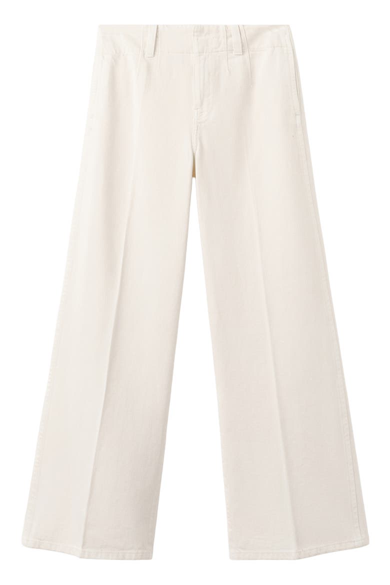 Mid Rise Wide Leg Trouser Jeans, Alternate, color, OFF WHITE