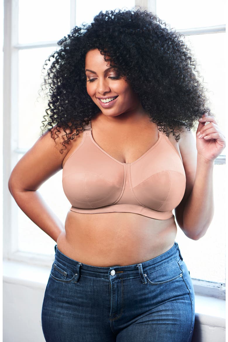 Celeste Full Figure Soft Cup Bra, Alternate, color, FAWN