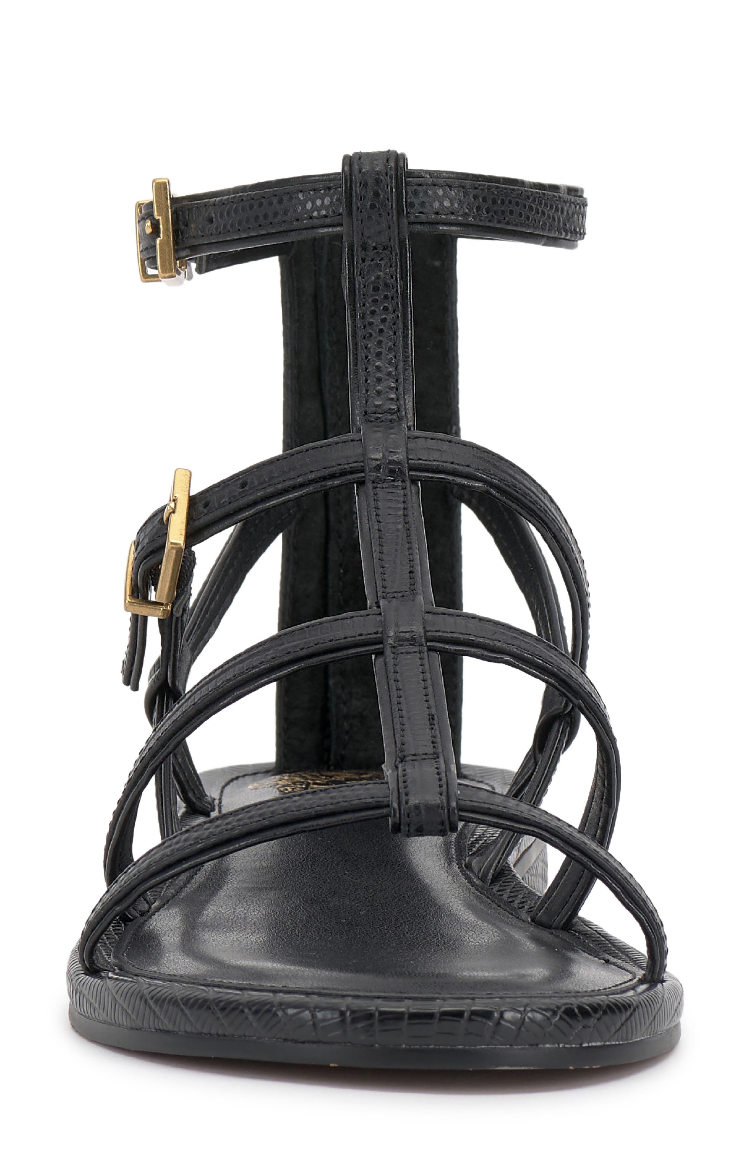 Vince Camuto Luane Strappy Sandal, Alternate, color, Black