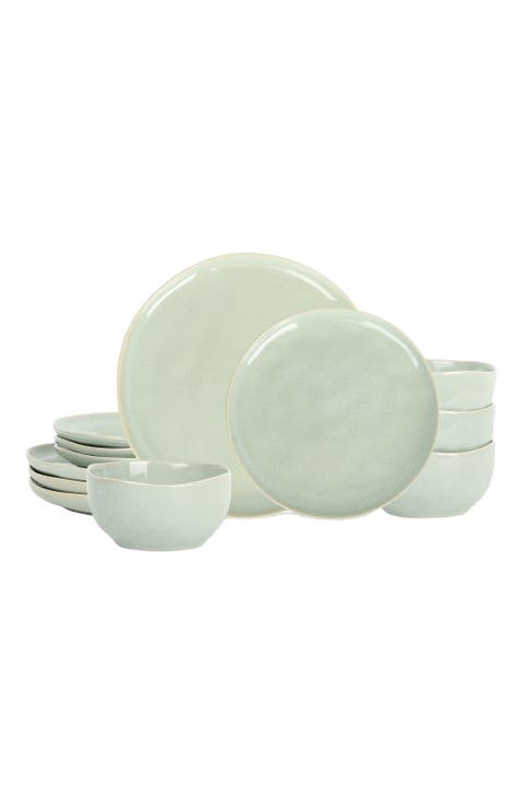 Mirella Stoneware 12-Piece Dinnerware Set