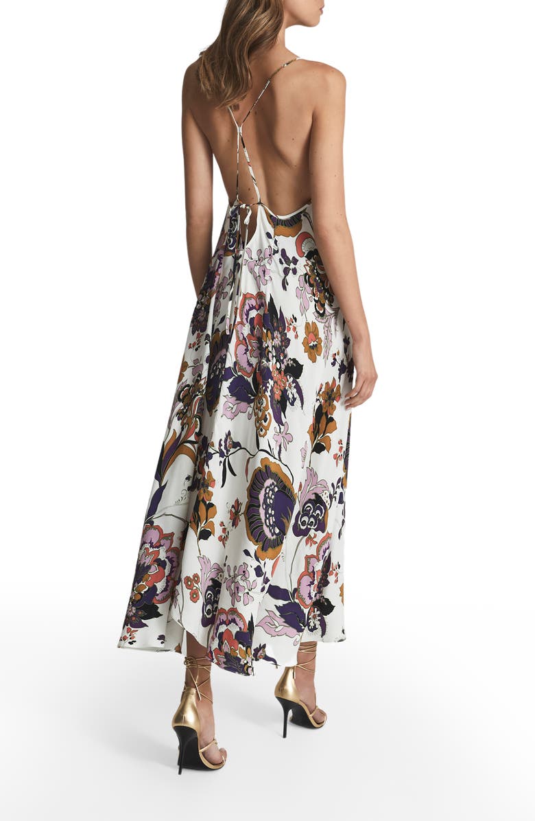 Reiss Mabel Floral Handkerchief Hem Dress, Alternate, color, 