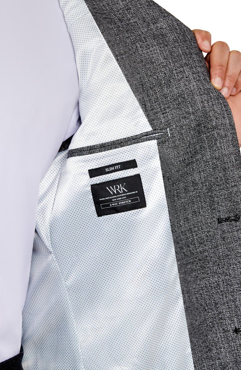 W.R.K Textured Sport Coat, Alternate, color, Black/ White