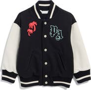 Palm Angels Kids' Patch Logo Bomber Jacket