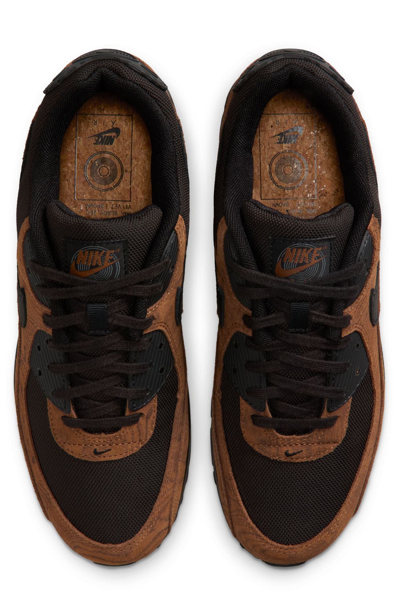 Air Max 90 PRM Sneaker, Alternate, color, LIGHT TAN/ BROWN/ BLACK