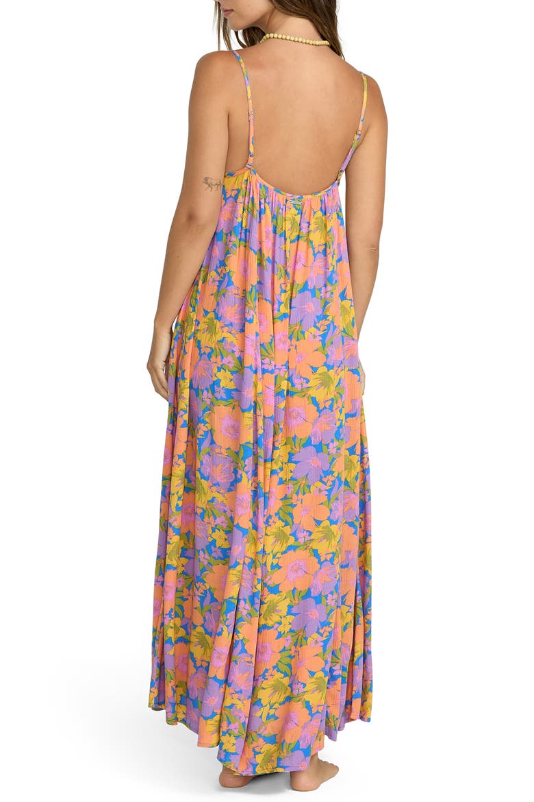 Sandy Cove Floral Maxi Sundress, Alternate, color, TRUE BLUE