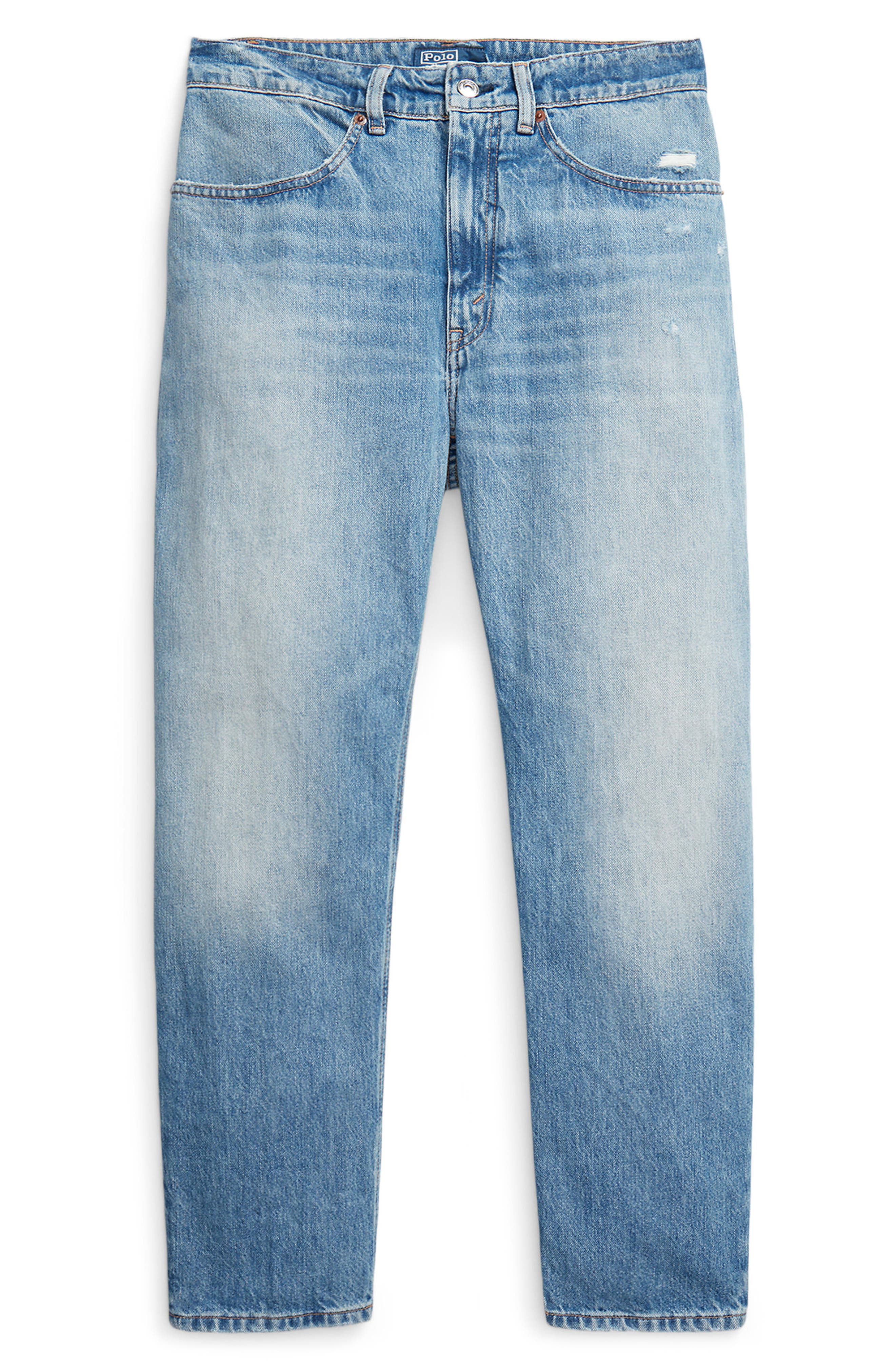 Polo Ralph Lauren Relaxed High Waist Tapered Ankle Jeans (Women
