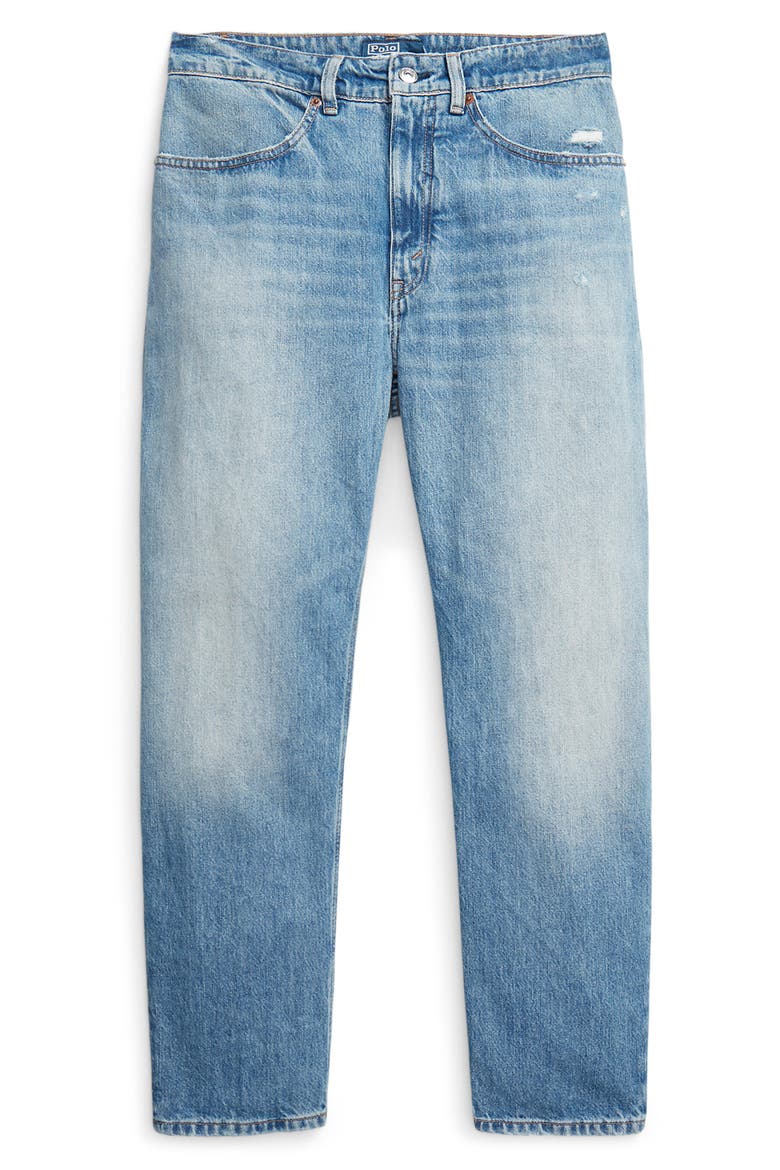 Relaxed High Waist Tapered Ankle Jeans, Alternate, color, KEENE WASH