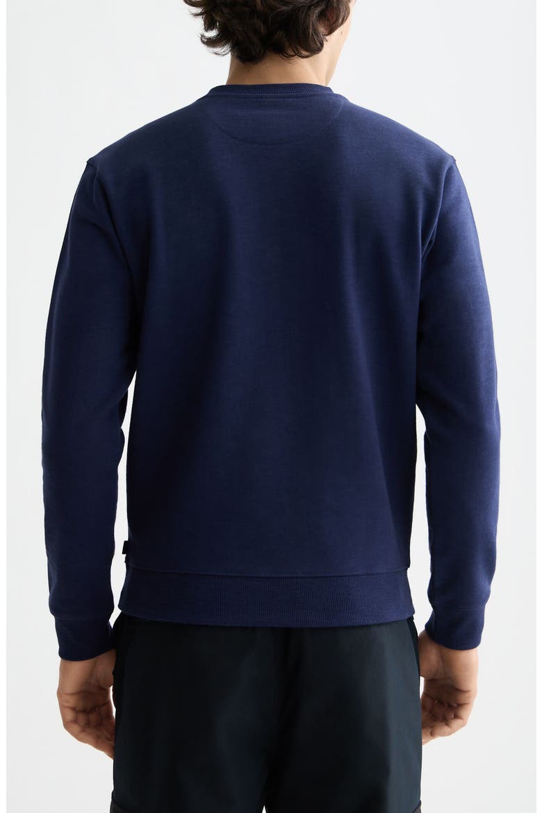 Logo Graphic Crewneck Sweatshirt, Alternate, color, PEACOAT